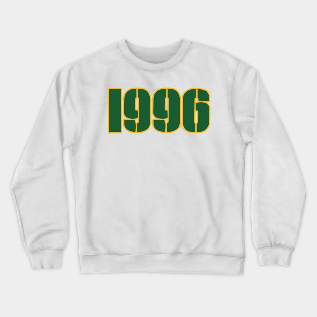 Green Bay LYFE 1996 World Champs! Crewneck Sweatshirt by OffesniveLine